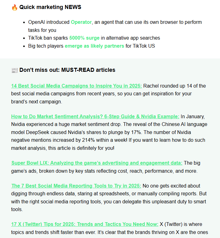 Brand’s Recap social media newsletter delivers data-driven insights with easy-to-use reports and actionable recommendations.